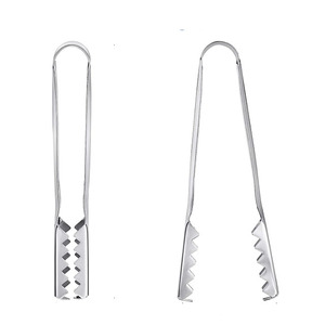 Pinces en acier inoxydable pour griller et cuisiner Pinces en métal faciles à nettoyer avec logo personnalisé - Product Image 2