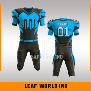 Ensemble d'uniformes complets personnalisés de football américain avec impression par sublimation Service OEM du fabricant de vêtements de l'équipe Vente en gros - Product Image 4
