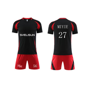 Ensemble de maillot et short de football léger à col en V, uniformes d'équipe personnalisés, tissu respirant avec découpe de précision automatisée - Product Image 4