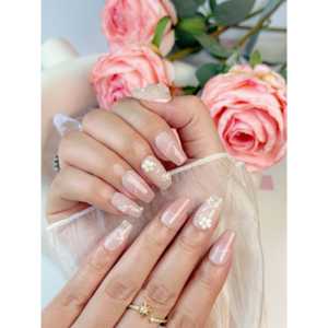 Rose Flutter - Uñas Postizas con Diseño Floral Elegante para Decoración de Uñas - Product Image 3