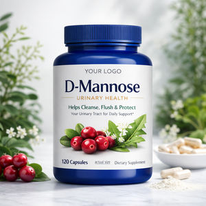 Cápsulas <span class=keywords><strong>de</strong></span> D-Manosa Veganas Orgánicas Sin Gluten <span class=keywords><strong>de</strong></span> Fábrica con Certificación ISO, Marca Privada, Dosis <span class=keywords><strong>de</strong></span> 1000 mg <span class=keywords><strong>para</strong></span> el Bienestar y Mantenimiento <span class=keywords><strong>de</strong></span> la Salud en Adultos - Product Image 1