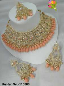 Indian Traditional Kundan Gold Plated Jewellery Set and Copper Necklace Set for Women and Girls Indian <b>Accessories</b> Jewlery Women - Product Image 2
