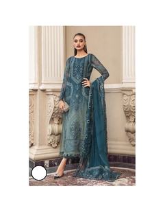 Trajes bordados Zari para mujer, Colección Formal de 3 piezas cosida, últimas mujeres, trajes Punjabi indios de Pakistán, ropa de diseñador - Product Image 1