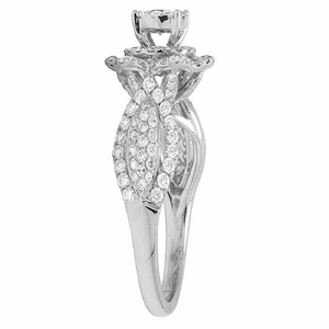 Bague Classique Élégante en Argent S925 avec Moissanite et Diamants Sertis en Grappe, Style Iced Out, pour Femme, Cadeau de Fiançailles ou de Fête - Product Image 3