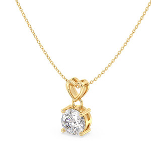 Collar con Colgante de Moissanita Redonda Brillante de 0.93 Quilates REYES, Certificado GRA, Plata de Ley 925, Joyería Fina para Uso Diario - Product Image 5