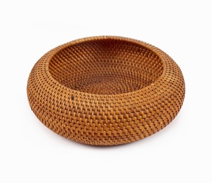 Cestas de Almacenamiento Redondas Vintage de Mimbre Natural Tejidas a Mano, Cestas de Cocina Hechas a Mano, Ecológicas, Modernas y Multifuncionales - Product Image 3