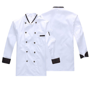 Uniforme de Chef personalizado profesional para Hotel y restaurante Ropa de trabajo de cocina de algodón de poliéster duradero - Product Image 1