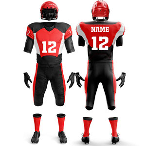 Maillot de football américain à manches courtes personnalisable Uniformes de l'équipe d'entraînement par sublimation respirante grande taille - Product Image 1