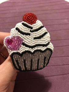 Broche de Gorro de Santa Claus con Cuentas, Perlas y Barba con Flecos, Accesorio Festivo de Navidad para Solapa, para Ropa, Regalos - Product Image 5