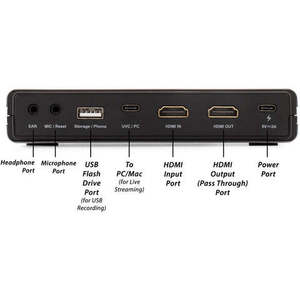 การบันทึกแบบ HD + การสตรีม การ์ดบันทึกภาพแบบ USB HD สำหรับการบันทึก HDMI และการสตรีมสดพร้อมกัน รองรับอินพุต 4K บันทึกภาพ 1080P - Product Image 3