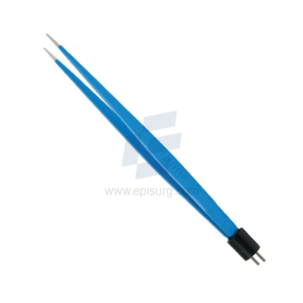 18.0 cm Reusable Bipolar Forceps with 1.0 mm Straight Tip American Fitting Electrosurgical Instrument for Veterinary Use