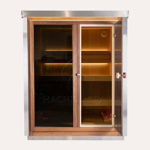 <span class=keywords><strong>Sauna</strong></span> extérieur pour 2 personnes, taille familiale, <span class=keywords><strong>sauna</strong></span> de jardin, thérapie par le bois, retraite bien-être - Product Image 3
