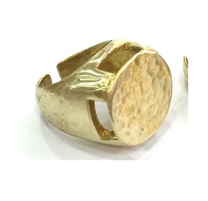 Bague en laiton personnalisée meilleurs cadeaux utiliser charme conception populaire bijoux bague en laiton fait à la main de qualité supérieure bague en laiton - Product Image 2