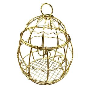 Jaula para Pájaros de Diseño Maravilloso para Decoración del Hogar, Casa para Loros de la Mejor Calidad, Jaula Metálica Chapada en Oro para Jardín - Product Image 5