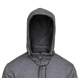 Sudadera con capucha protectora aprobada por la CE, chaqueta de seguridad resistente a impactos de aramida con cremallera para hombre y mujer, cuello levantado para exteriores, gorra extraíble - Product Image 5