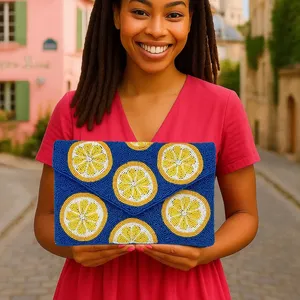 Bolso de Mano con Cuentas Hecho a Mano para Mujer con Intrincado Trabajo de Hilo, Elegante Bolso de Mano Étnico para Fiestas y Regalos a Bajo Precio - Product Image 4