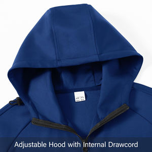 Ensemble d'entraînement en polyester à séchage rapide personnalisable Vêtements de sport d'équipe décontractés solides comprenant des vestes et pantalons respirants Usine vierge OEM - Product Image 3