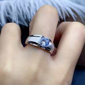 Bague en argent sterling 925 massif, sertie de pierres rondes de 7 mm, pour femmes, sertie de pierres, vente en gros, bijoux fins, souvenirs, fabricants - Product Image 2