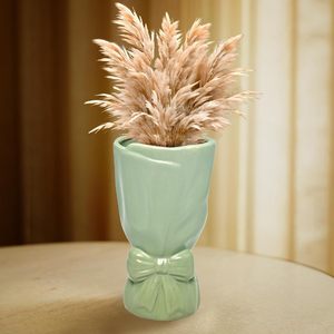 Unique vase Decor Office Home Table-for Bar Mitzvahs Exclusive Ceramic Vase Art Deco <b>Pampas</b> <b>Grass</b> Dried Flowers for Birthday - Product Image 5