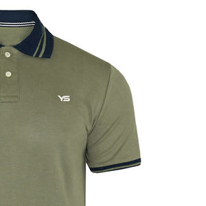 Polo de golf para hombre de alta calidad con diseño personalizado al por mayor, Polo transpirable con logotipo bordado personalizado elegante informal para hombre - Product Image 3