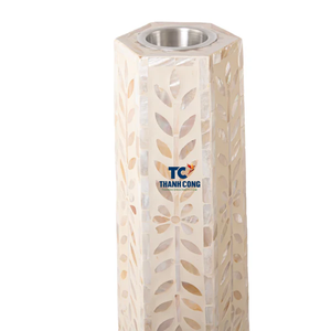 Quemador de incienso Mabkhar MDF MOP con incrustaciones de nácar de alta calidad para la decoración del hogar de vacaciones de Ramadán y Eid - Product Image 2