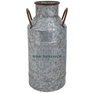 Canne à lait de dernière conception avec revêtement en poudre de couleur blanche avec poignée Canne à lait galvanisée à la main Produits de qualité supérieure - Product Image 5