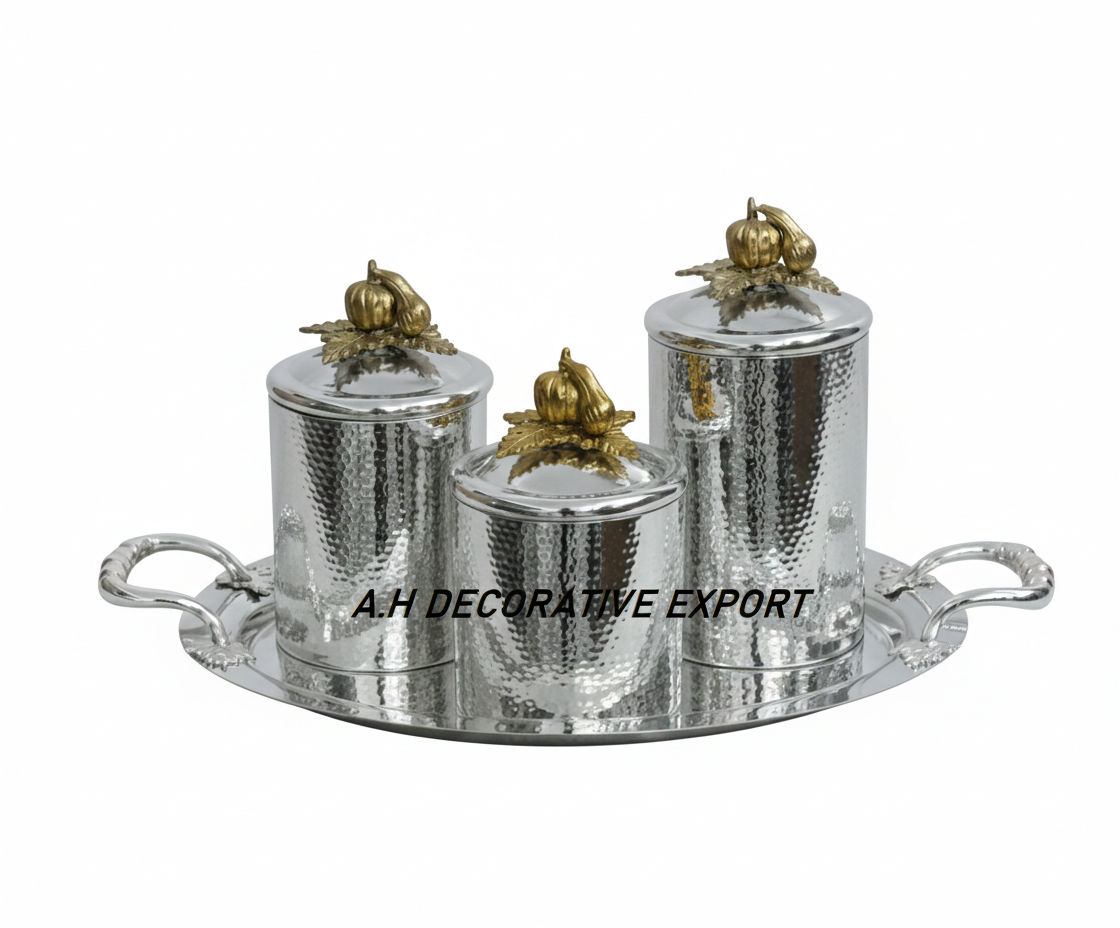 SILVER WITH GOLD TOP