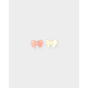 Pendientes de moda con lazo de concha de reina rosa - Product Image 1