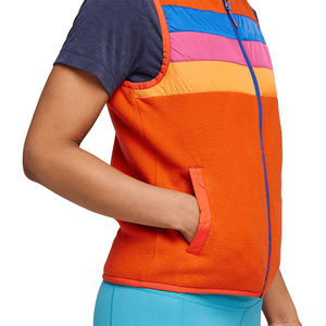 Logotipo personalizable Color Puffer chaleco gran oferta cremallera bolsillo chaleco mujer algodón piel polar chaqueta sin mangas Puffer chaleco - Product Image 5