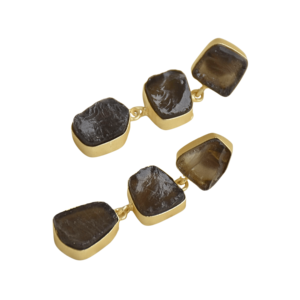 Boucles d'oreilles pendantes en laiton tendance, fabrication artisanale, texture en laiton semi-précieux mat, design bohème chic, qualité supérieure, prêt pour le B2B - Product Image 5