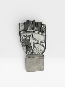 Custom Black Leather Gym Gloves for Sports Competition Professional <b>Weight</b> Lifting and Fitness Training Batting Gloves - Product Image 3