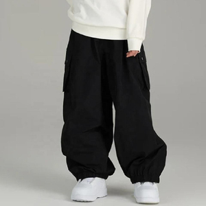 Waterproof Eco-Friendly for Baggy Ski <b>Pants</b> Unisex Windproof Insulated Snowboard <b>Pants</b> Cargo Pocket Winter Outdoor - Product Image 6