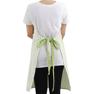 Delantal sin mangas con babero teñido en hilo de algodón 100% gris 70x90cm serie Neolino comida cocina salón peluquero jardín barbacoa tela vaquera - Product Image 1