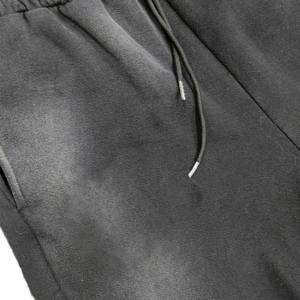 Survêtements Vintage 500 GSM 100% coton pour hommes Survêtements de maternité poids lourd lavage à l'acide survêtements délavés au soleil 2 pièces Streetwear - Product Image 6