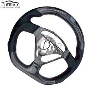 Volante de Fibra de Carbono LED de Diseño Personalizado Ever-Carbon Racing ECR para <span class=keywords><strong>Ferrari</strong></span> 360 Modena - Product Image 3