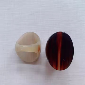 Anillo de cuerno de búfalo Natural pulido, joyería de dedo hecha a mano ligera para uso diario, Color de cuerno Natural de tradebit - Product Image 3