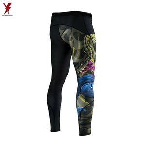 Gran oferta polainas para hombres poliéster Spandex MMA entrenamiento sublimado mallas para correr MMA polainas - Product Image 4