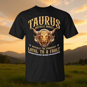 T-Shirt con Simbolo Zodiacale Toro per Astrologia e Oroscopo, Prodotto Promozionale - Product Image 3