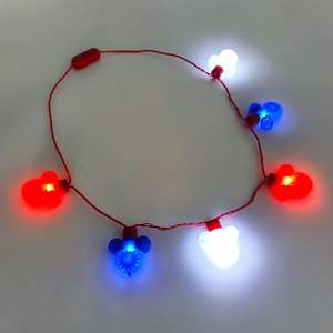 Accesorios H.E.R. con Licencia Oficial de Minnie Mouse, Orejas de Disfraz, Collar LED Personalizado, Regalo de Animal Adorable, Decoraciones para Fiestas Infantiles, Hecho en EE. UU. - Product Image 1