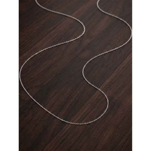 NOVAMART Fine 18-Inch <b>Silver</b> Celeste Link <b>Chain</b> Necklace with 18K Gold Plating <b>Box</b> Style Religious Trendy for Wedding or Gift Wh - Product Image 1