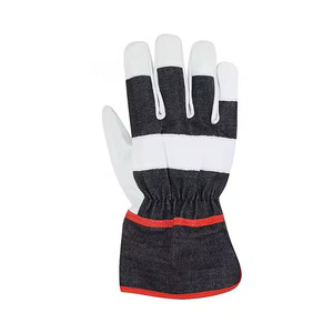 Los mejores guantes de construcción cómodos Material de cuero Estilo liso Protección de trabajo aplicable diaria Guantes de mano - Product Image 2