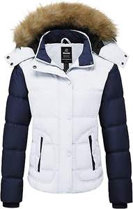 Chaqueta acolchada para mujer Chaqueta de parka de invierno impermeable Abrigo de esquí grueso cálido - Product Image 2