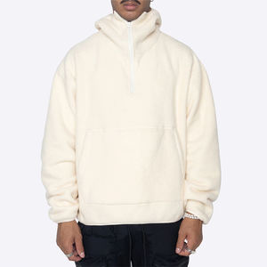 Sweat-shirts en molleton 100% coton personnalisés pour hommes, tissage tricoté anti-boulochage, respirant, pull d'hiver - Product Image 6