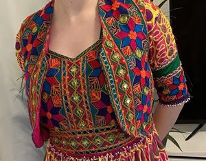 ชุดเดรส kuchi แบบอัฟกานิสถานชุดเดรสชนเผ่าวินเทจแบบชนเผ่าเดรสสีสดใสแบบดั้งเดิมของอัฟกานิสถาน/ปากีสถาน - Product Image 5