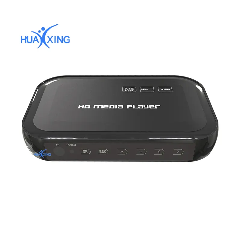 Mini HDD Media Player 1080P HD AV USB HOST Full HD With SD MMC Card Reader Support H.264 MKV AVI RM RMVB DIVX USB MPEG JPEG