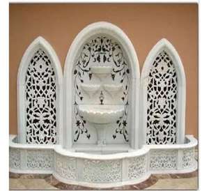 Modern <b>Large</b> Outdoor Sandstone Fountain Elegant Garden Decor with Water Feature Made from Premium <b>Marble</b> for Hotels - Product Image 1