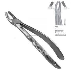 คีมถอนฟันแบบแมนนวล WORLD PRECISION SURGICAL รุ่น Fig 17 WPS-17 ทำจากสแตนเลสสตีล สามารถนึ่งฆ่าเชื้อได้ สำหรับฟันกรามบนขวา - Product Image 4