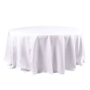 Manteles redondos de 120 pulgadas, mantel blanco para fiesta en casa, cubierta de mesa de boda, manteles redondos, bodas, banquetes, eventos - Product Image 2