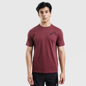 T-shirt long signature marron en jersey 100 % coton biologique 200 grammes, sérigraphié compressé - Product Image 1