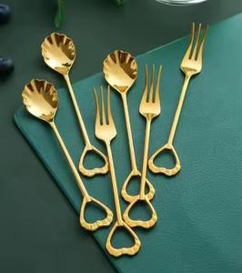 Ensemble de couverts et de vaisselle de luxe moderne en acier inoxydable, finition miroir écologique, vente chaude - Product Image 3